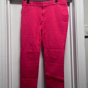 Hot pink Banana republic Sloan crop size 4